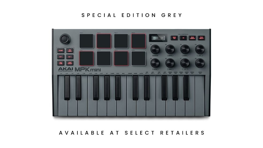AKAI MPK Mini MK3 Midi Controller grau